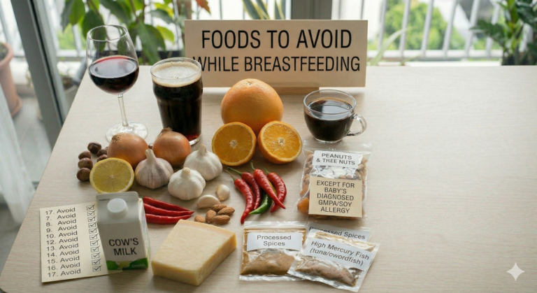 17 Foods to Avoid While Breastfeeding (And a Few That Are Actually Fine)